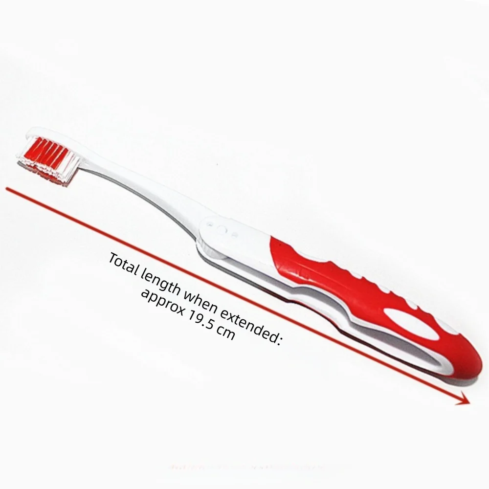 6pcs/set Plastic Folding Toothbrush Mini Full-head Tooth Cleaning Tools Space-Saving Soft-Bristled Oral Care