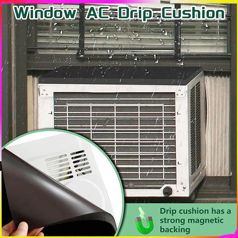 M04K 2 PCS Air Conditioner Drip Pads Window Air Conditioner Anti-Drip Pads Removable Air Conditioner Rain Covers