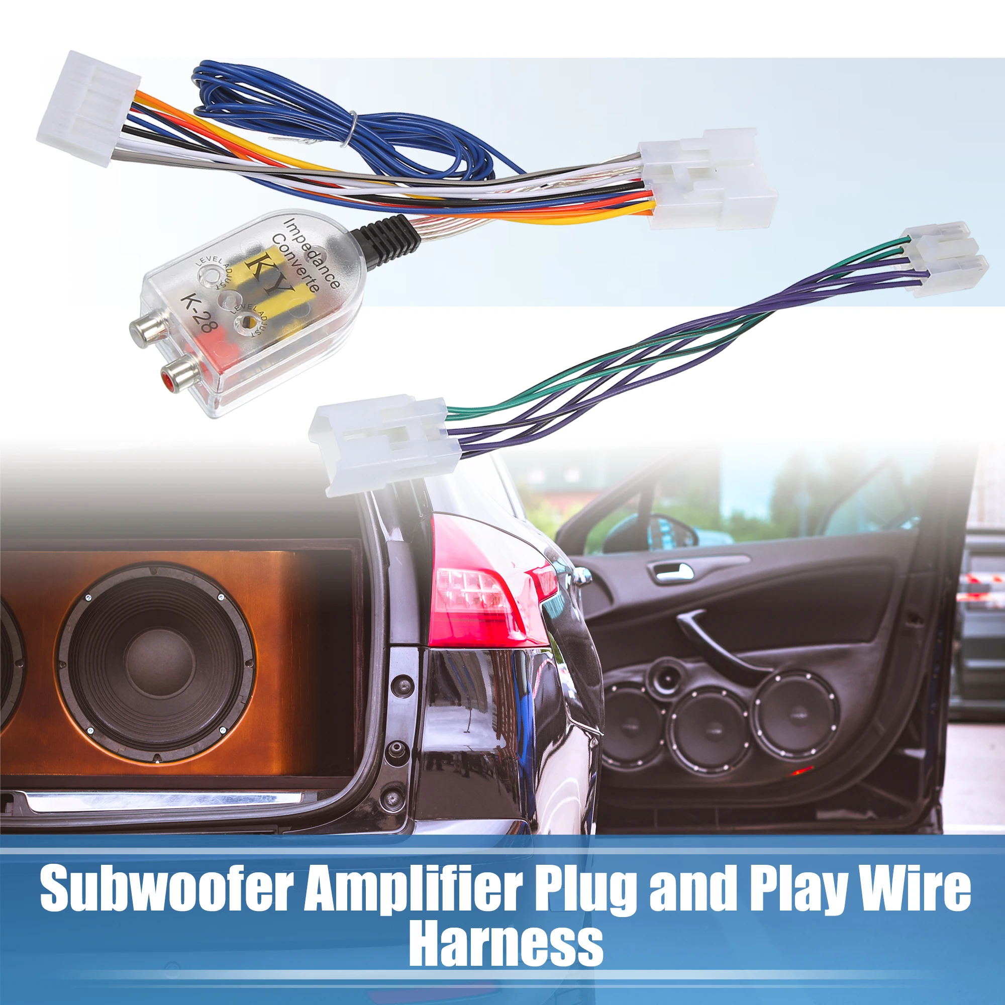 Uxcell 1 Set amplificatore Subwoofer amplificatore Plug Play cablaggio per Pickup Toyota