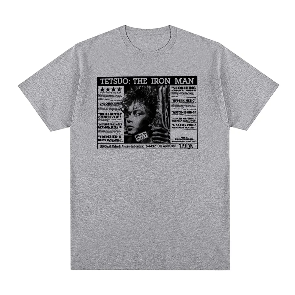 

Tetsuo The Vintage Movie T-shirt Japanese Shinya Tsukamoto Cotton Men T shirt New Tee Tshirt Womens Tops