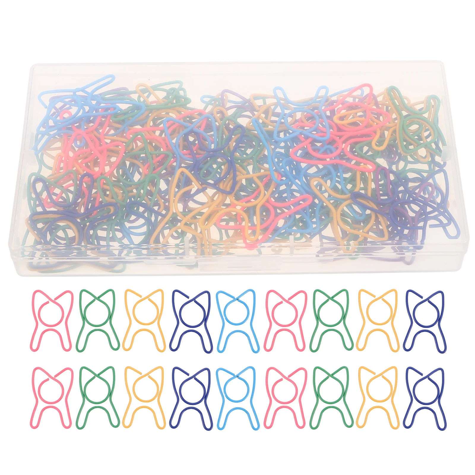 100 pz Graffette Colorate a Forma di Dente Mini Morsetti di Cancelleria Per Ufficio Scuola Scrapbooking Planner Diario Raccoglitore Segnalibro