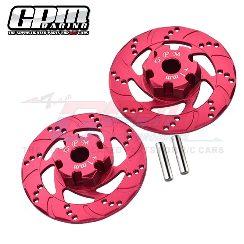 TRAXXAS 1/7 UDR aluminum alloy thickened 1MM hexagonal simulated brake disc (without silver edge) - pair