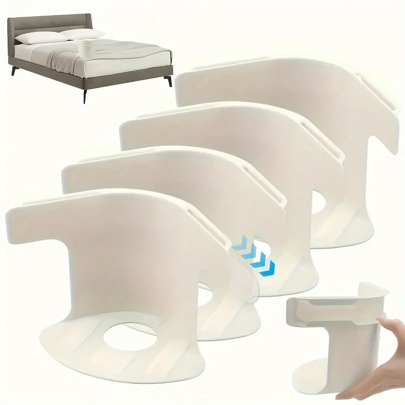 4PCS+4PCS Bed Sheet Holder Clips - Silicone Sheet Grippers Non-Slip Mattress Fasteners, Invisible No-Pin Design, Corner Strap...