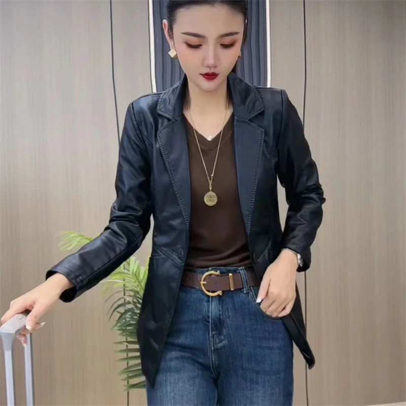 Women's Slim Suit Jacket For Autumn 2024, New Korean Version, Versatile Design, Retro Style Blazer Female Explosive Street Suit