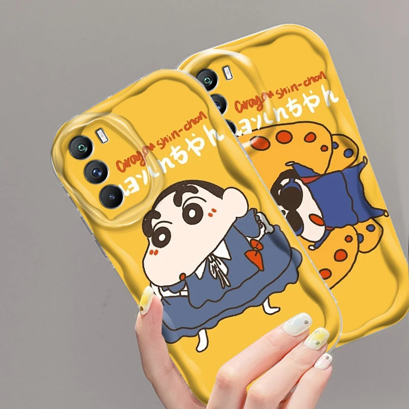 C-Crayon S-Shin C-chan Funny For Xiaomi Mi 14 12 12T 11 Lite Poco M6 X6 X5 X4 X3 M3 F4 Pro GT NFC 5G Wave Oil TPU Phone Case