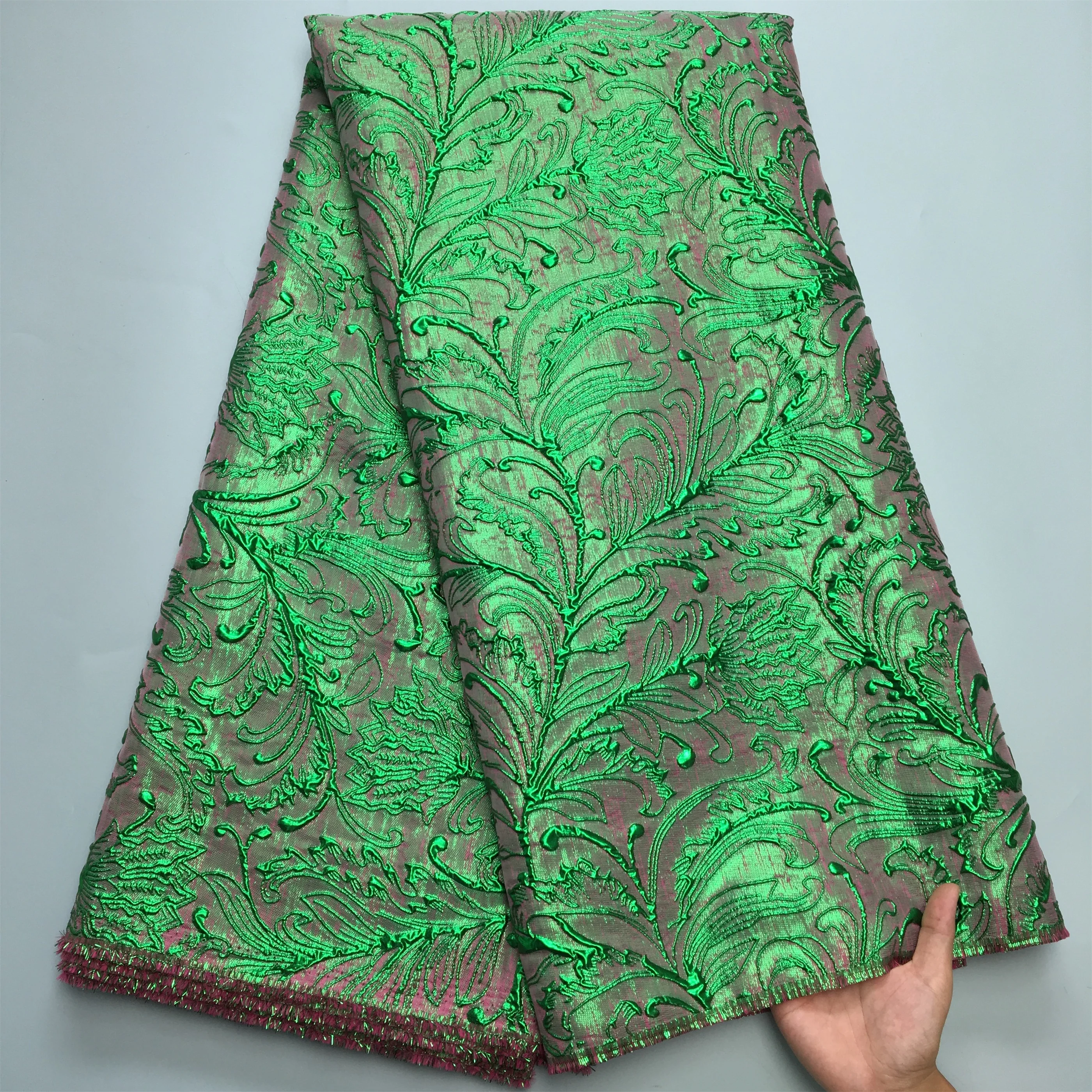SJD LACE African Damask Lace French Brocade Lace Fabric 2024 High Quality Nigerian Jacquard For Women Party Material Dress 3917