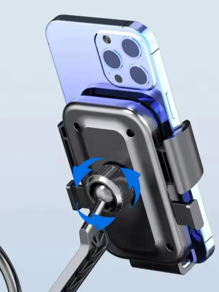 AliExpress NONE Universal Bicycle Phone Holder 360° Rotating Phone Holder for Handlebars GPS Clip Suitable for Motorcycles, ATVs, and Scooters