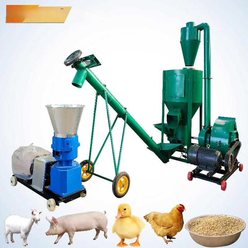 

Poultry Animal Cattle Chicken Duck Goose Feed Pelleting Machine Factory Feed Processing Machinery