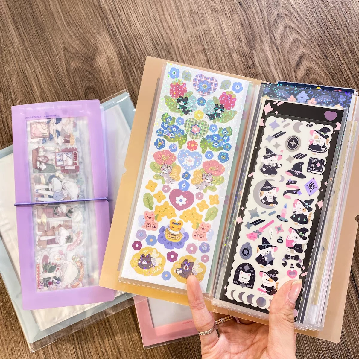 30 Pages Storage Book Organize Album for Planner Scrapbook Stickers Photos, Stickers Organizer Collection