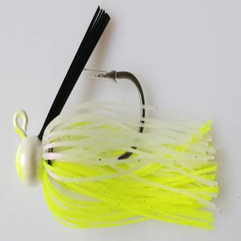 

Isca Artificial Rubber Jig Hard Lure Lutac 10g /14g Mustand Hook Freshwater Metal Swim Jig Bait