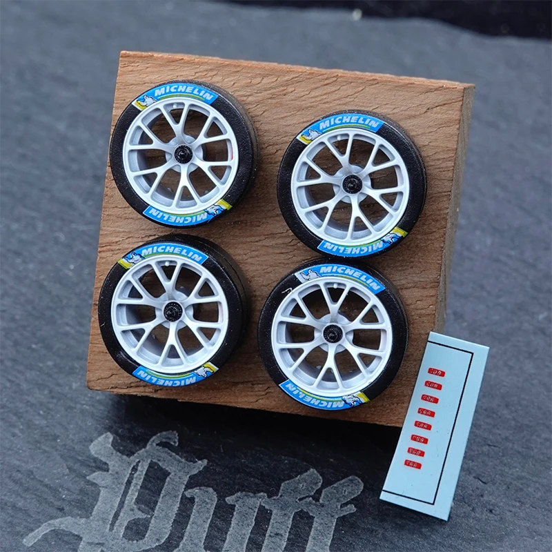PuffStudio_1/64 Scale Wheel Hub_BBS-RE/GT3 Series-6 Claws_8.1mm Plug-shaft Resin Model Car Model Modification Accessories