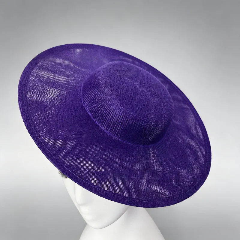DIY linen 30cm Diameter European and American art white hat women' stage display fascinator hats bade stand photo props