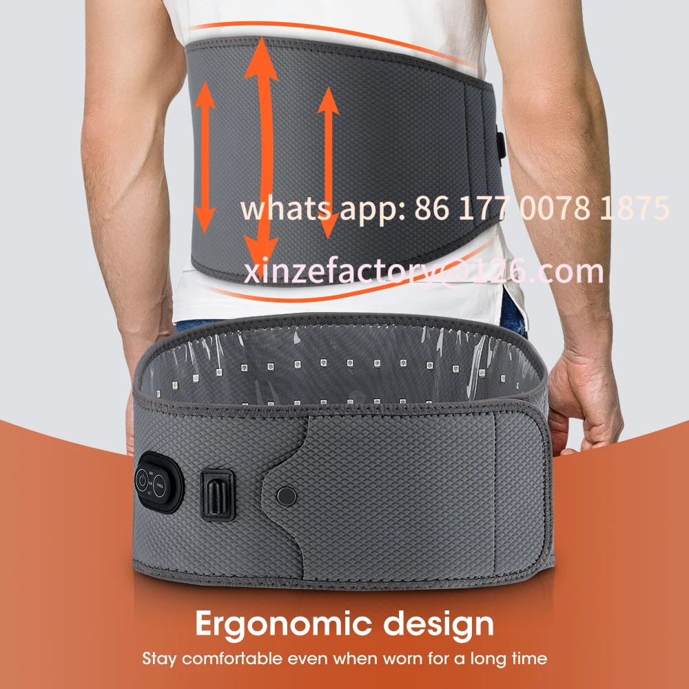 

Customizable Red Light Belt Body Wearable Wrap 120Pcs 660nm & 850nm Red Light Pad Near Infrared LED Beauty Devices Lumbar