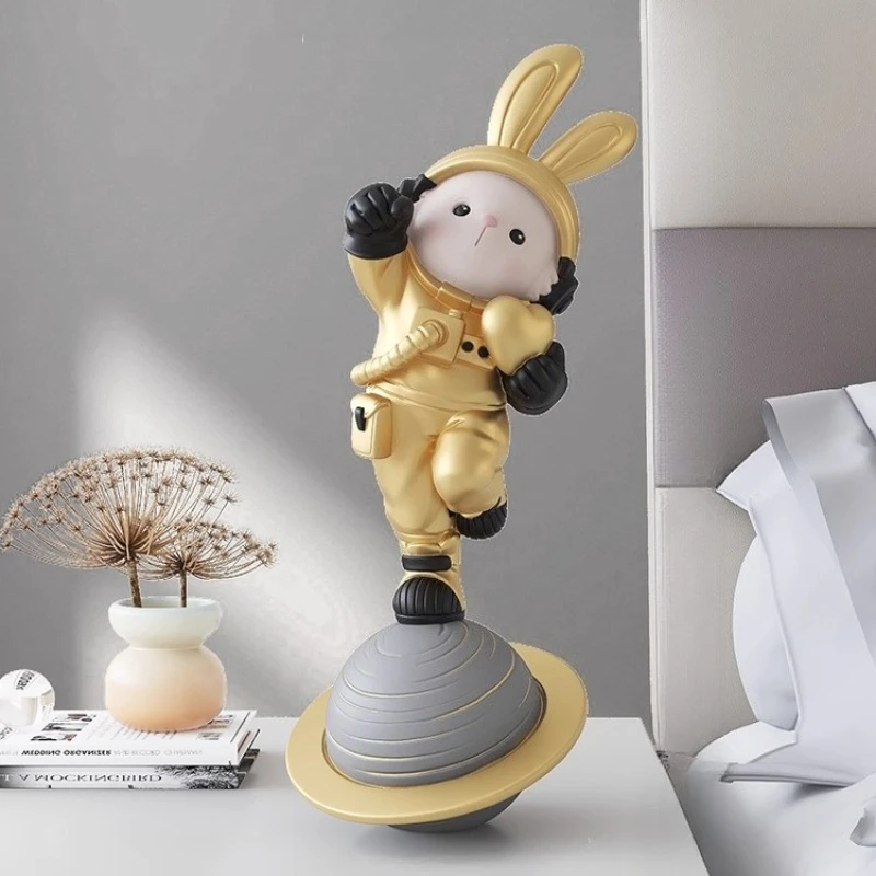 

Aviation Rabbit Desktop Decoration Statue Living Room TV Cabinet Home Decoration Entrance Hall Wine Cabinet Office Birthday Gift