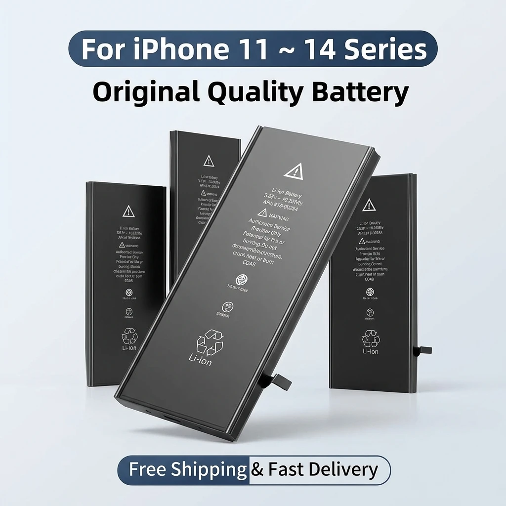 

High Capacity Battery for iPhone 14 Pro Max 11 Pro 12 13 Mini Pro Max with 1-Year Warranty Replacement Bateria