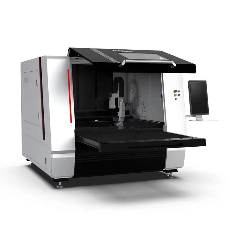 Home Use 1300*1300mm Fiber Las er Cut ting Machine Hiwin PLT Cypcut Control System for Stainless Steel Carbon Steel Brass Copper