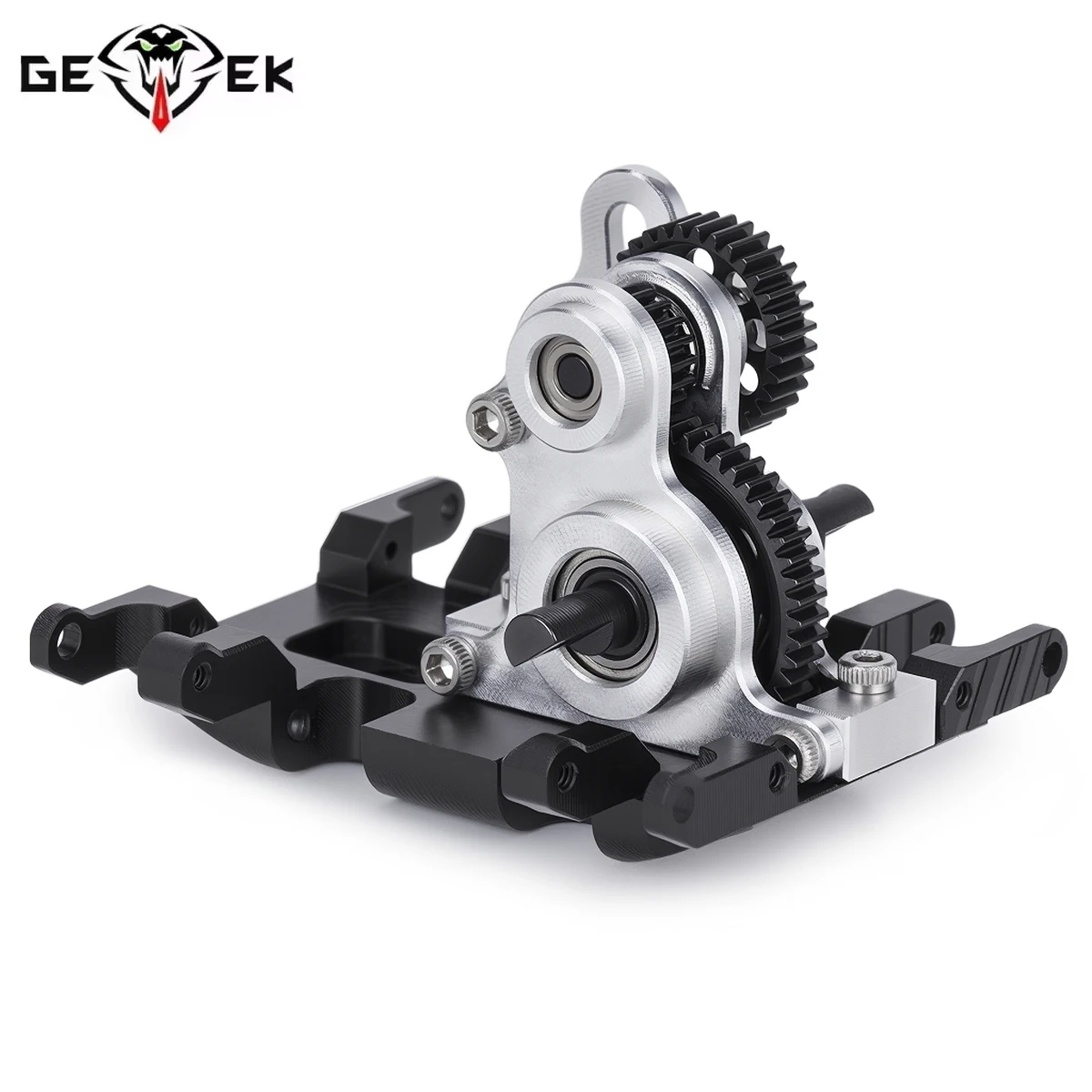 Aluminium-Mikrogetriebe mit Delrin-Skid-Upper-Link-Halterung für SCX24 AX24 1/24 Scale RC Crawler Compact COMP Chassis Rigs