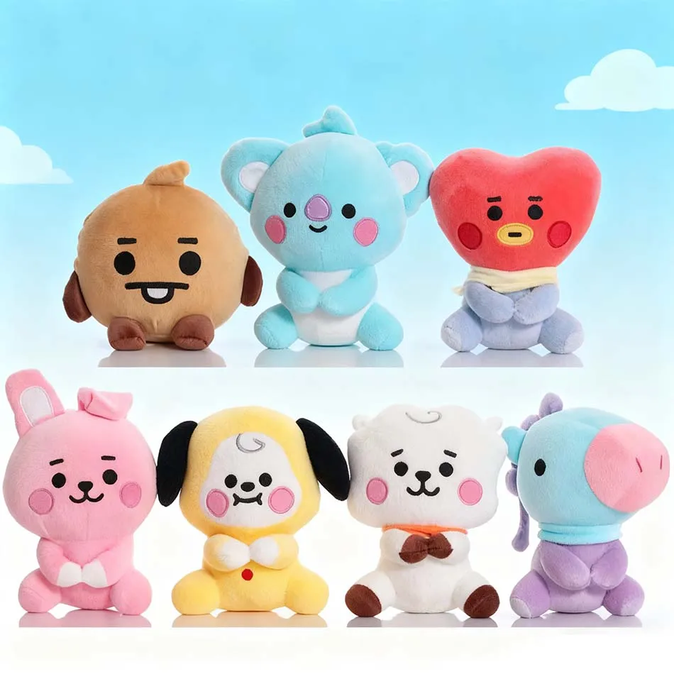 

Лидер продаж B-T-21 плюшевая игрушка Tata Koay Shooky Mang Cooky мультфильм животное рюкзак ключ подвеска для мобильного телефона офисные игрушки подарок другу