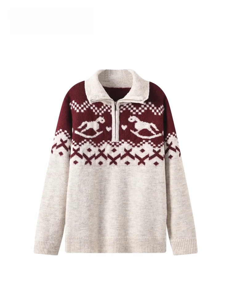 

plus Size Ne Long Sve Sweater for Women Autumn Winter Faionable Versatile Big Sister Slimming Top Casual Wear