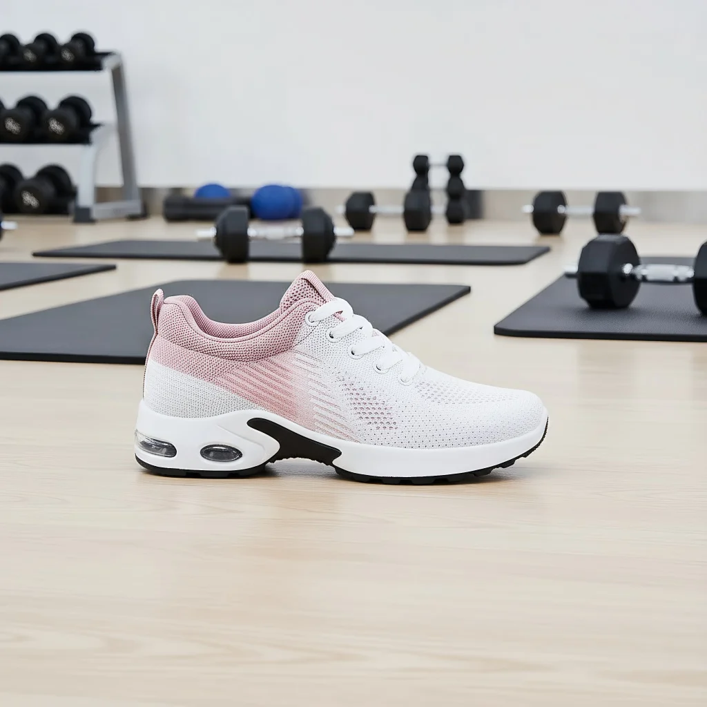 

Women Air Cushion Athletic Sneakers with Lightweight Mesh utdoor Sports Training Shoe Breathable Lace-up Running Shoes for