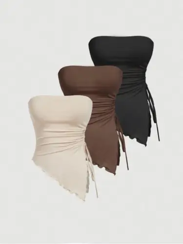 Imagen 1 del producto Nuevo top sin tirantes de 3 piezas para mujer.