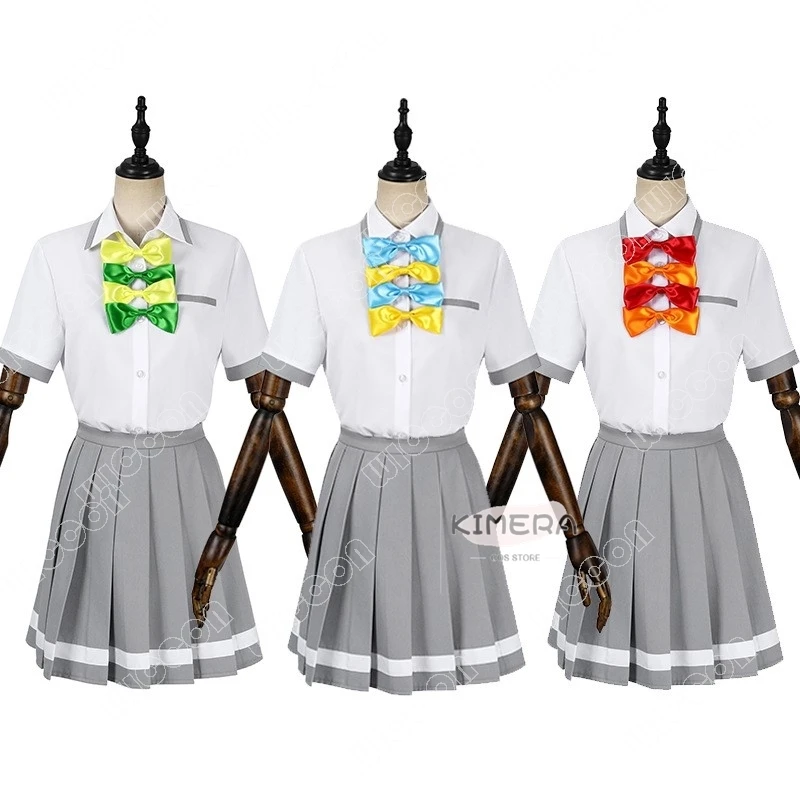 Too Many Losing Heroines Yanami Anna Yakishio Remon Komari Chika Cosplay Costume Halloween JK School Uniform Outfit Anime Novel