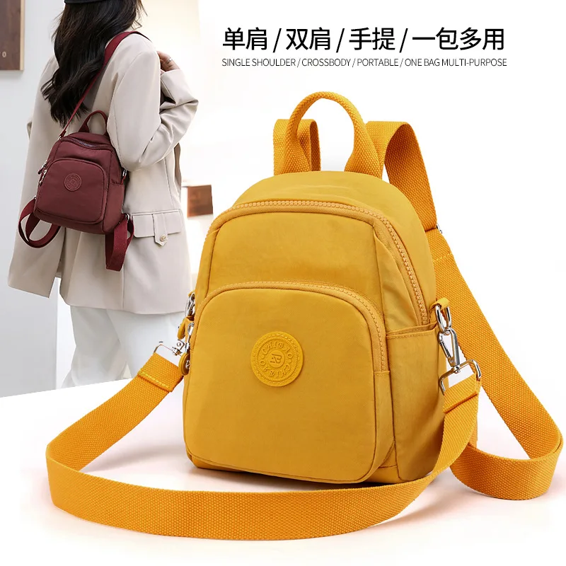 

2025Seoul Orb Mini Pack Convertible Oxford Handbag Women Chic Lightweight Backpack Shoulder Carry Daily Fashion Companion python