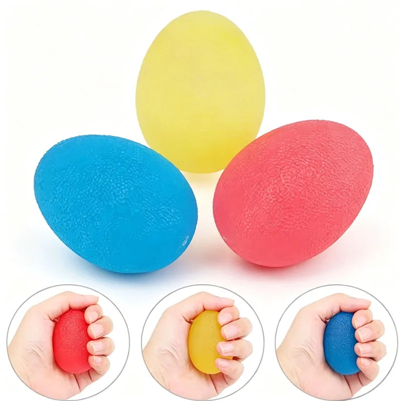 NEW Grip Strengthener Hand Exercise Balls Physical Therapy Sensory Squeeze Toys Adults Stress Relief ADHD Anxiety Relaxing Gifts