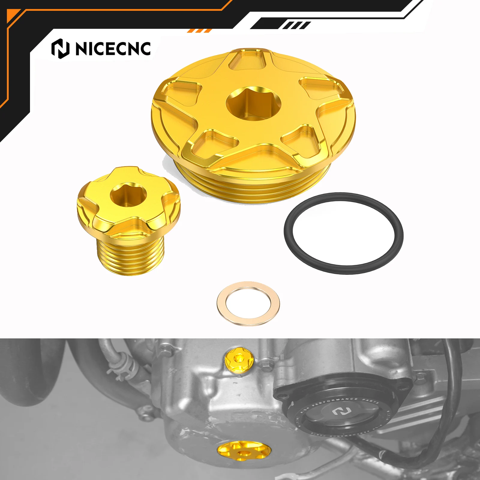 

NICECNC Engine Timing Plugs Bolts For Suzuki DRZ400 E S SM DRZ400E DRZ400S DRZ400SM 2000-2024 6061-T6 Aluminum Black Gold Blue