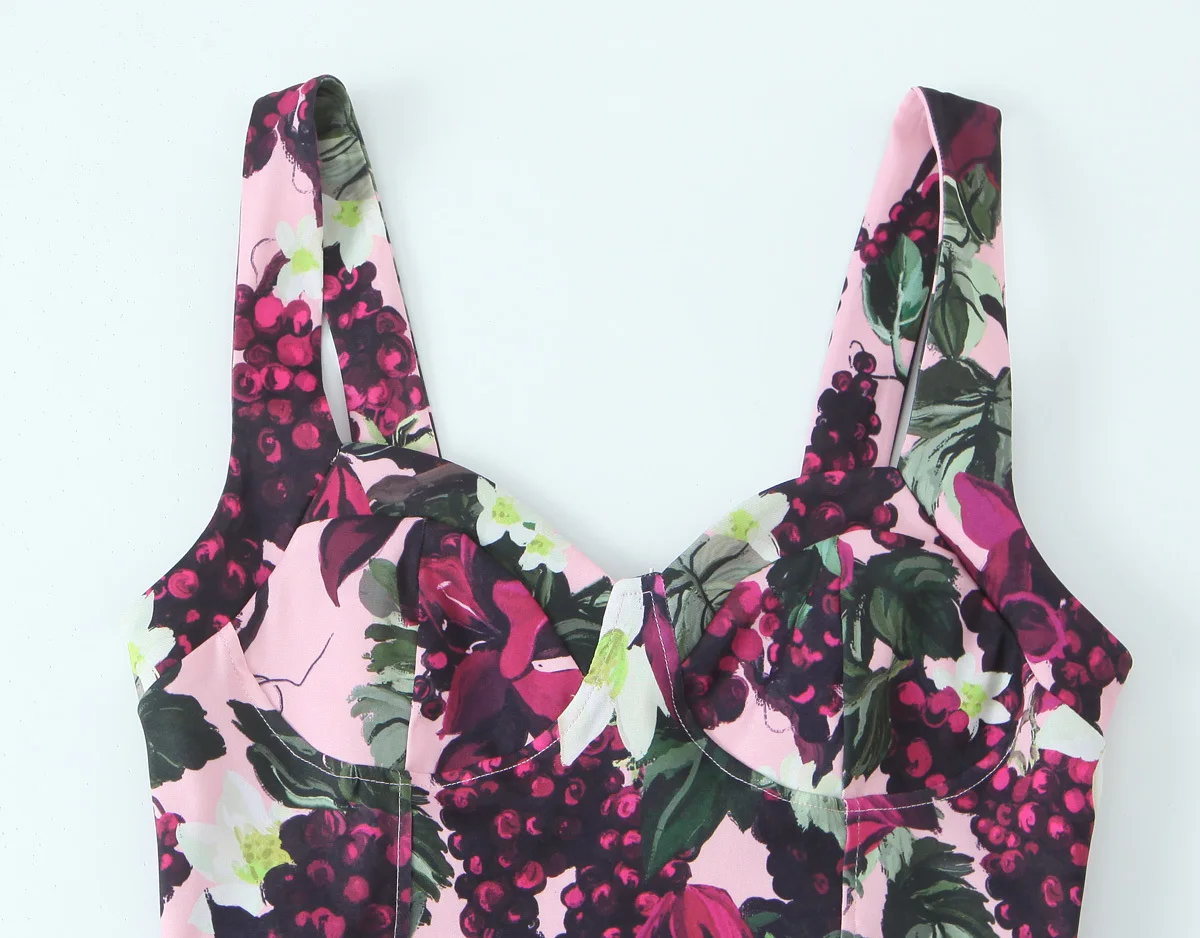   Robe d'été sans manches pour femmes, imprimé floral, sexy, style ondulé, large balançoire, nouvelle collection