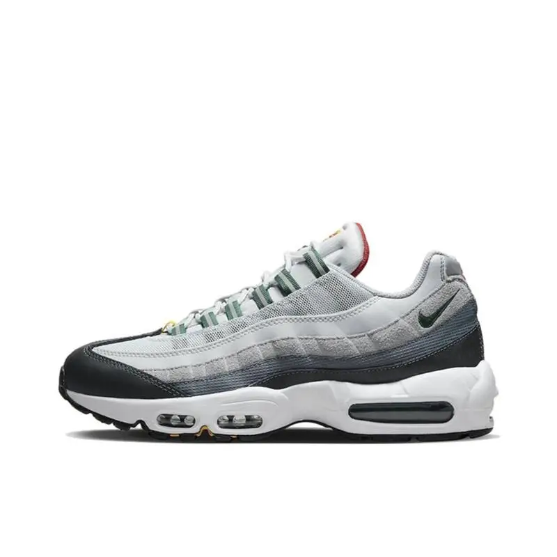 Nike Air Max 95 Men's Black Color Trend Fashion Design Retro All-match Anti-slip Wear Breathable Comfortable Running Shoes