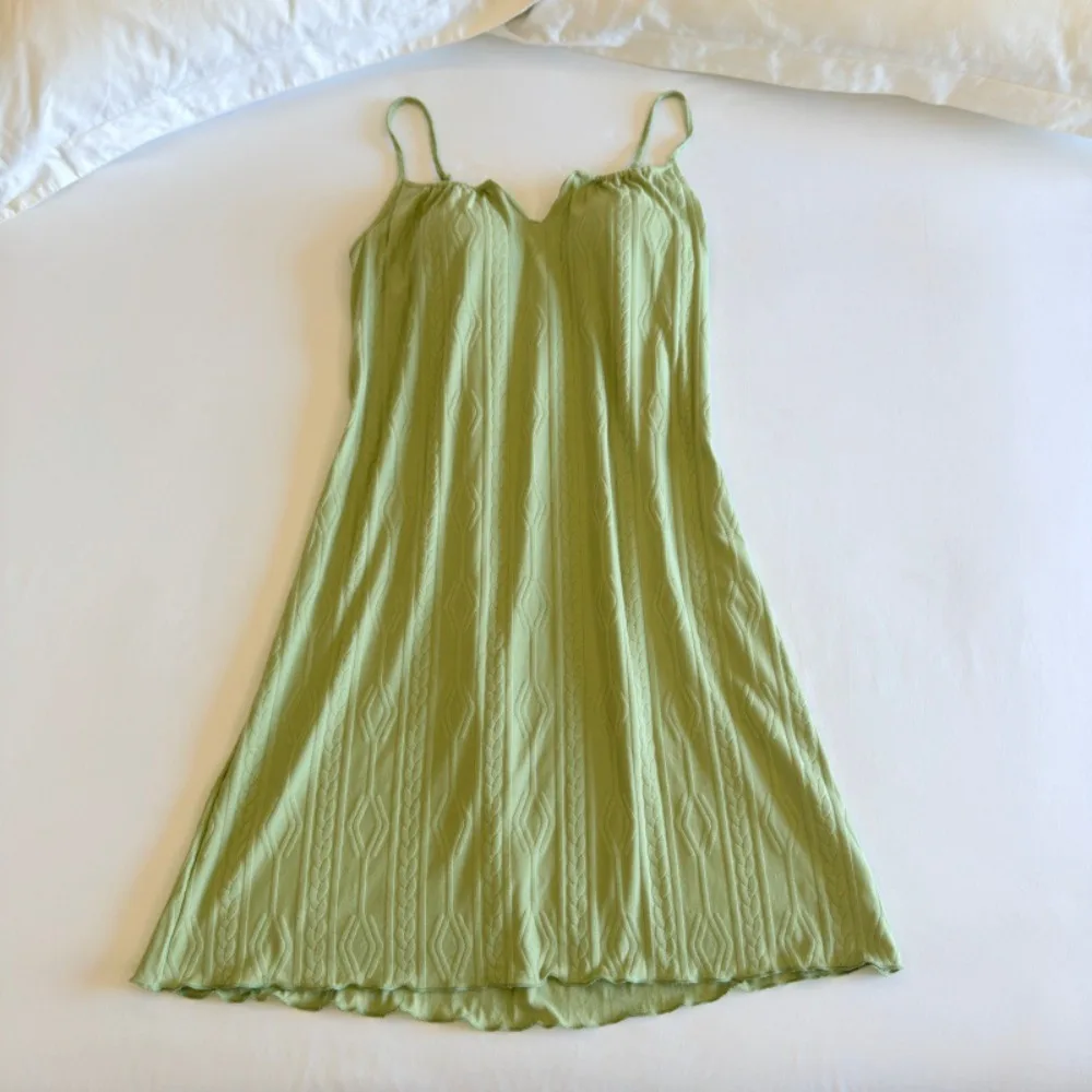 Thin Chest Pad Women's Nightgown 2026 New Summer Sleeveless Slip Night Dress Solid Color Ladies Casual Homewear Pajamas Dress