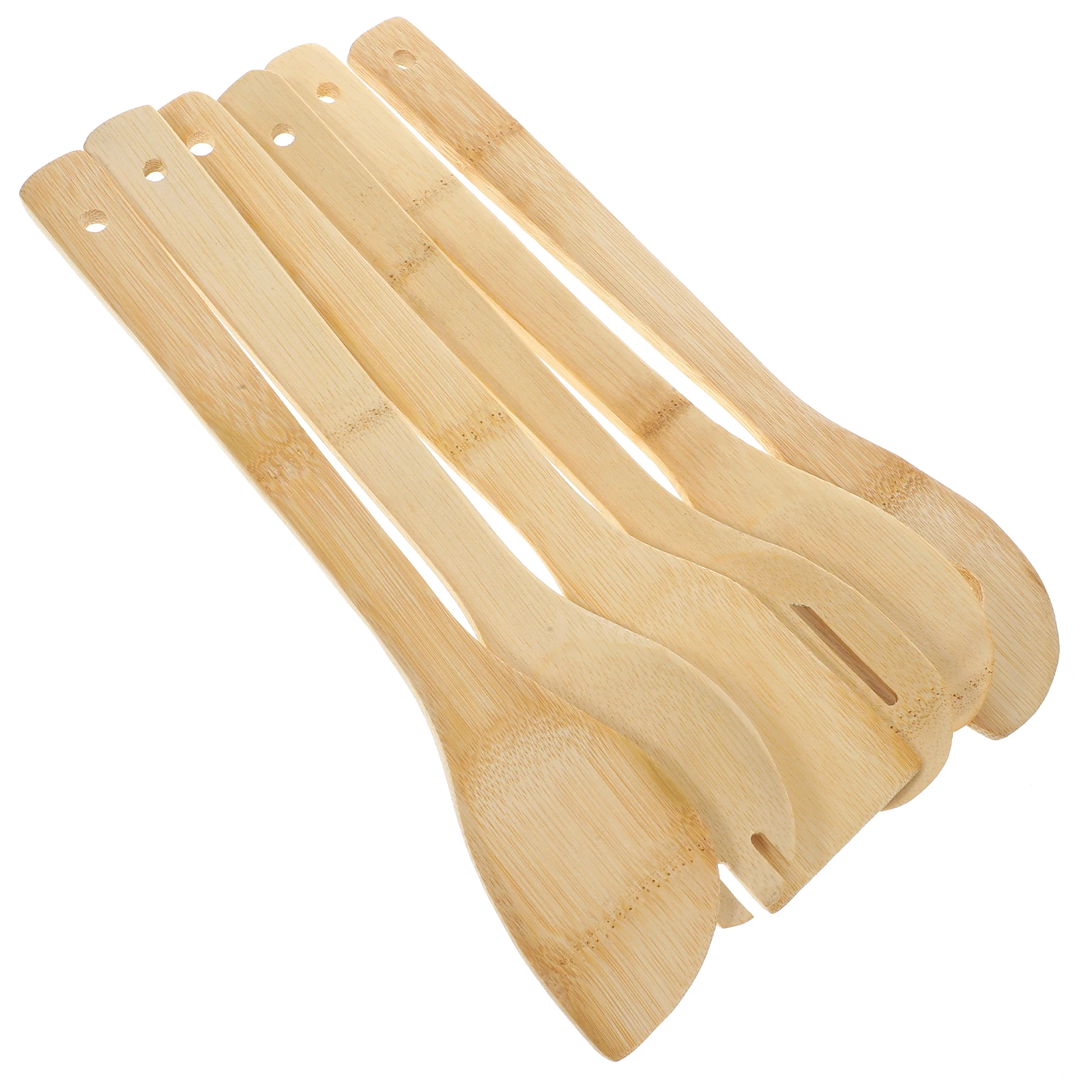 

6pcs Halloween Pattern Wooden Spatula Set Carved Cooking Turners For Non-Stick Cookware Light Easy Carry Kitchen Utensils