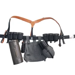 98k Beutel Kit ww2 deutsche Kampf ausrüstung Leder Kombination Soldat Sammlung taktischen Rucksack y geformten Gürtel