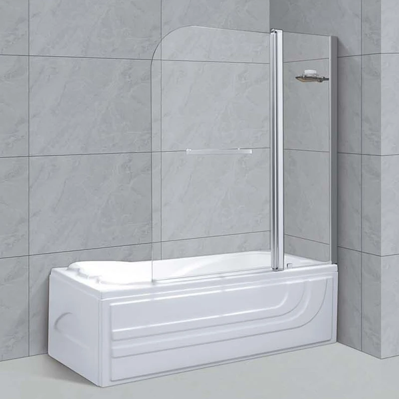 

DUTRIEUX Modern Tempered Simple Bathtub Temper Glass Shower Screen Glass Shower Enclosure