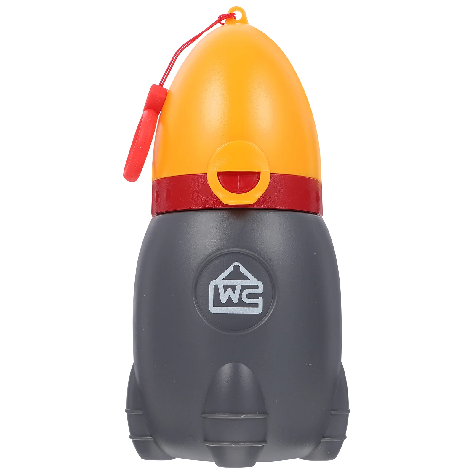 Auto für Kinder, tragbares Urinal, Toilette, Notfall-Töpfchen, Pinkelflasche, orangefarbener Reisebecher für Kinder