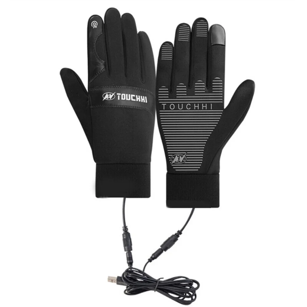 AliExpress ZHUHUAYU USB Electric Heated Winter Warm Non-Slip Touch Screen Bike Cycg Gloves