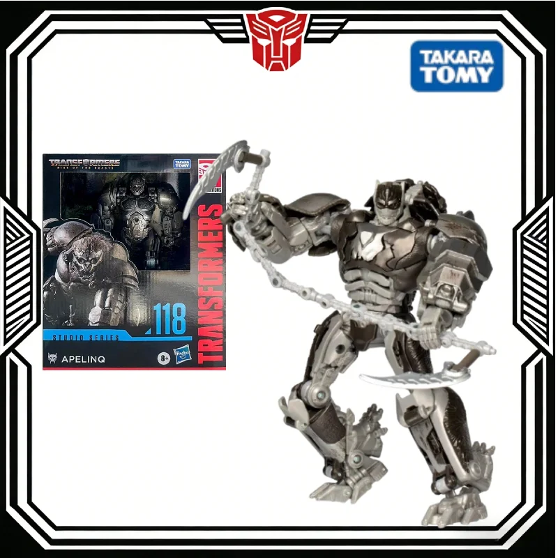 

In Stock Hasbro Studio Series SS118 L Class Optimus Primal Action Figure Rise of the Beasts garage kit Transformable Robot