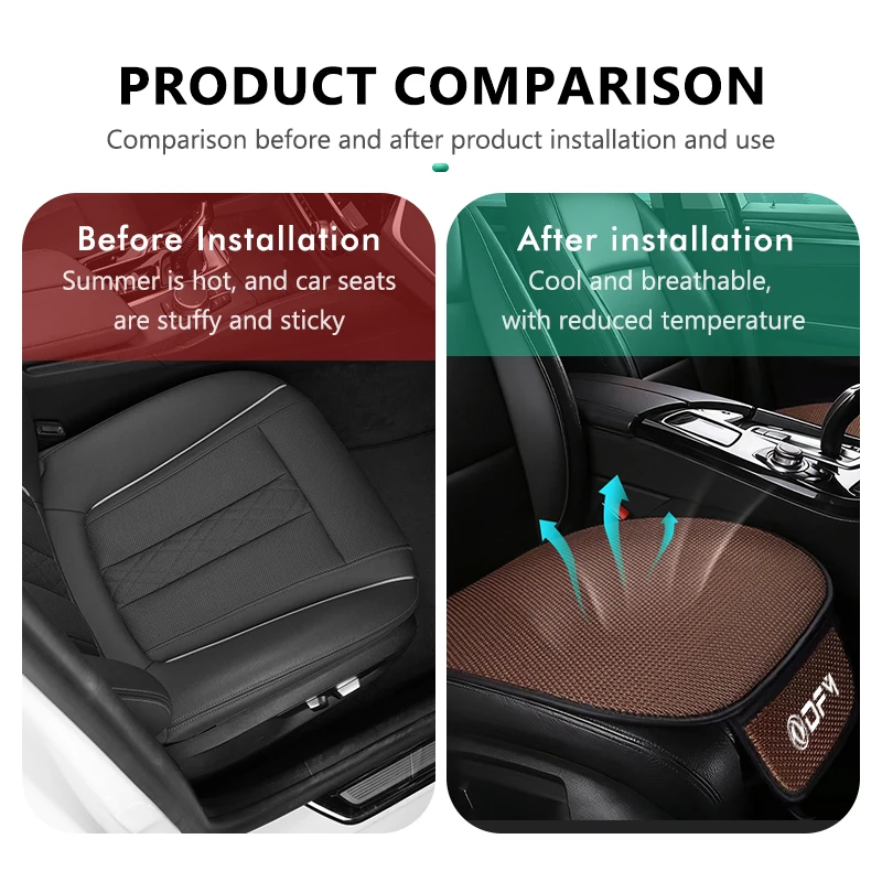 Car Seat Cushion Non-Slip Cover Ice Silk Cushion Auto Accessories For Dongfeng Motor DFM Aeolus ax3 k01 Ax5 580 DFSK Glory 360 view 4
