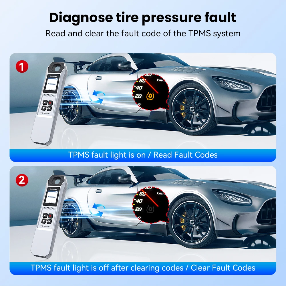 THINKCAR VENU iPro With 4PCS VENU 5 Sensor Activation Programming TPMS Car Tire Pressure Diagnosis Tools For Mucar 892BT 689BT