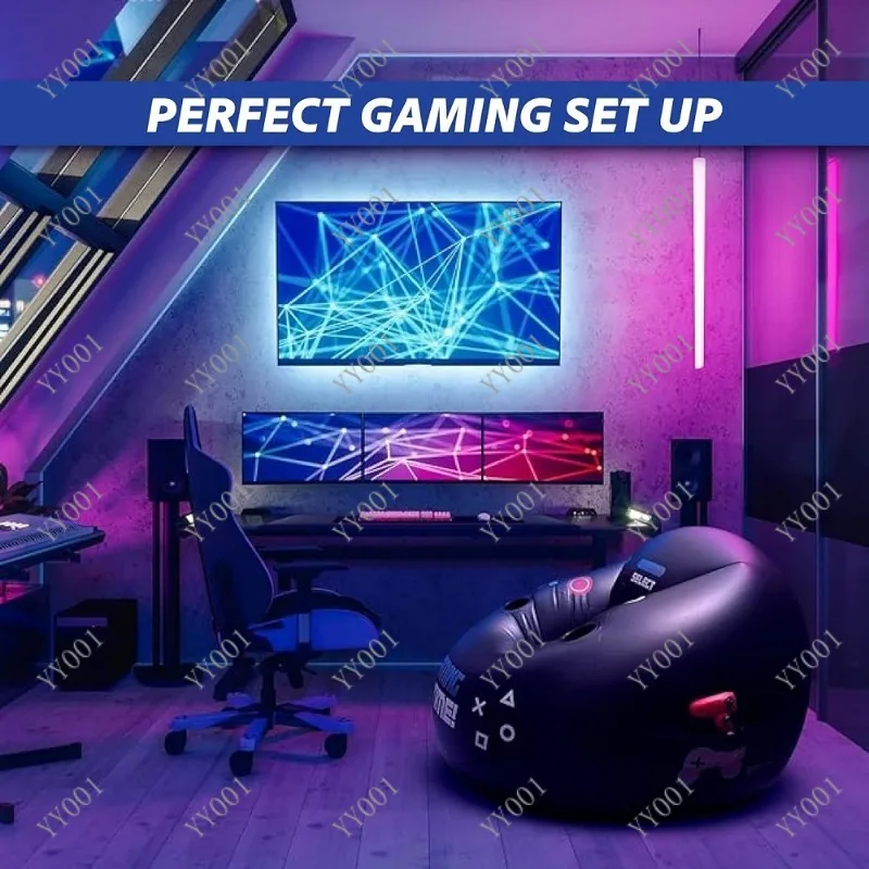 Inflatable Gaming Chair with Cup Holder & Side Pocket Portable Inflatable Sofa for Gamer