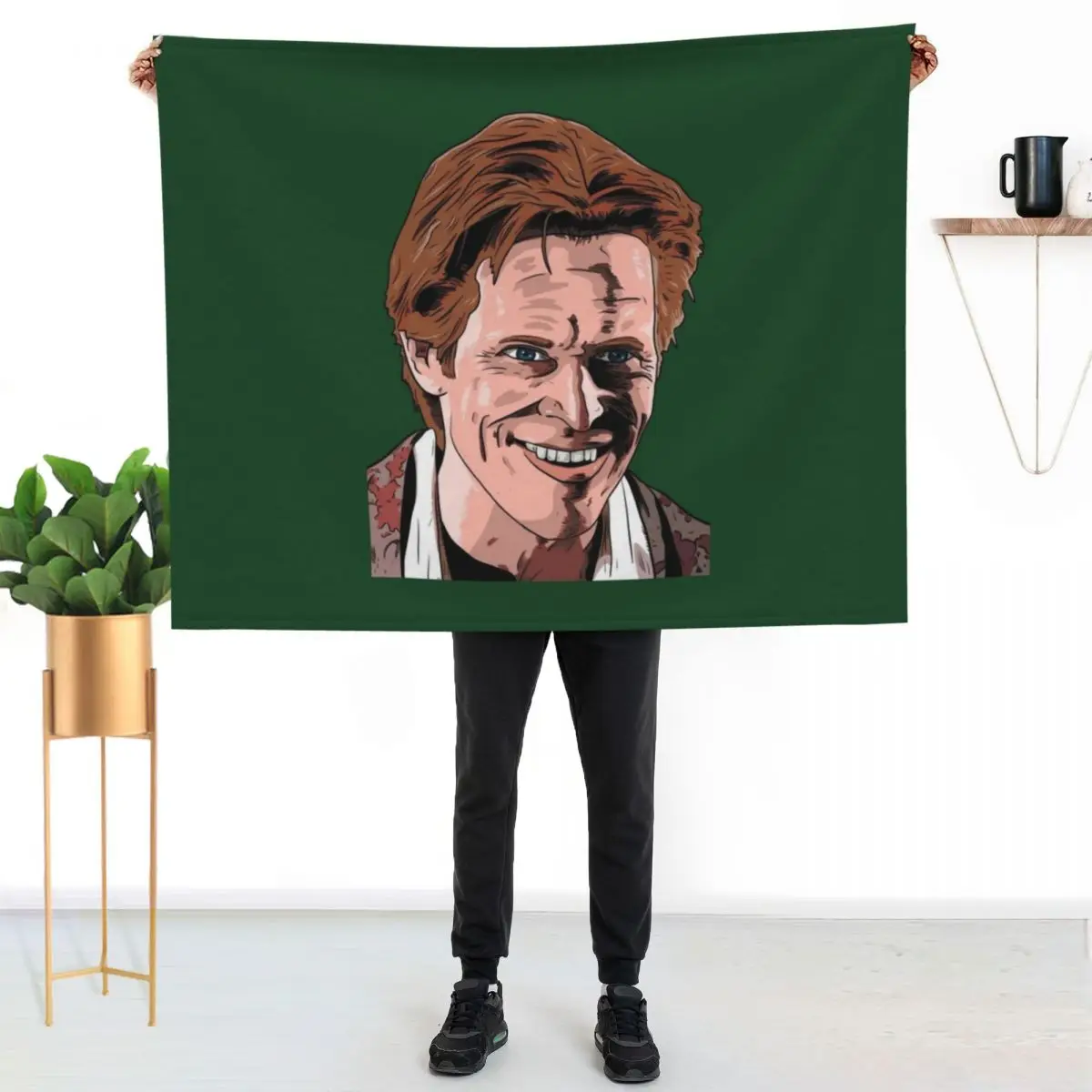Willem Dafoe Green Goblin Throw Blanket heavy to sleep Decorative Sofas Tourist Sleeping Bag Hair cosplay anime Blankets