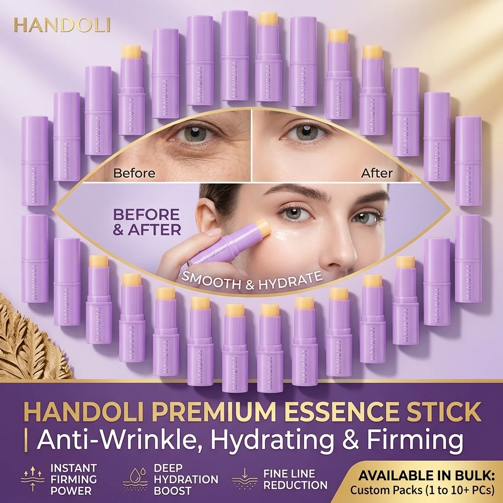 1/2/3/4/5/6/8/10PCS Purple Hydrating Anti-Aging Eye Stick Compact Firming Serum Stick Improves Eye & Neck Fine Lines Wrinkles