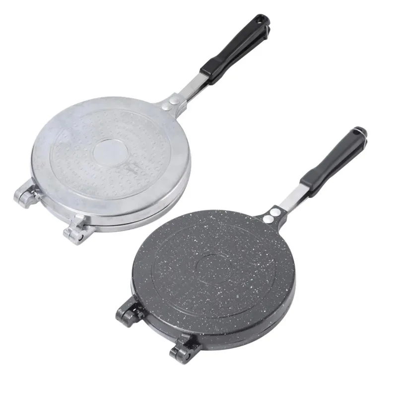 Double Sided Frying Pan Aluminum Alloy Nonstick Pancake Pan Sandwich Baking Pan Maker For Kitchen Omelets Pancakes Breakfast