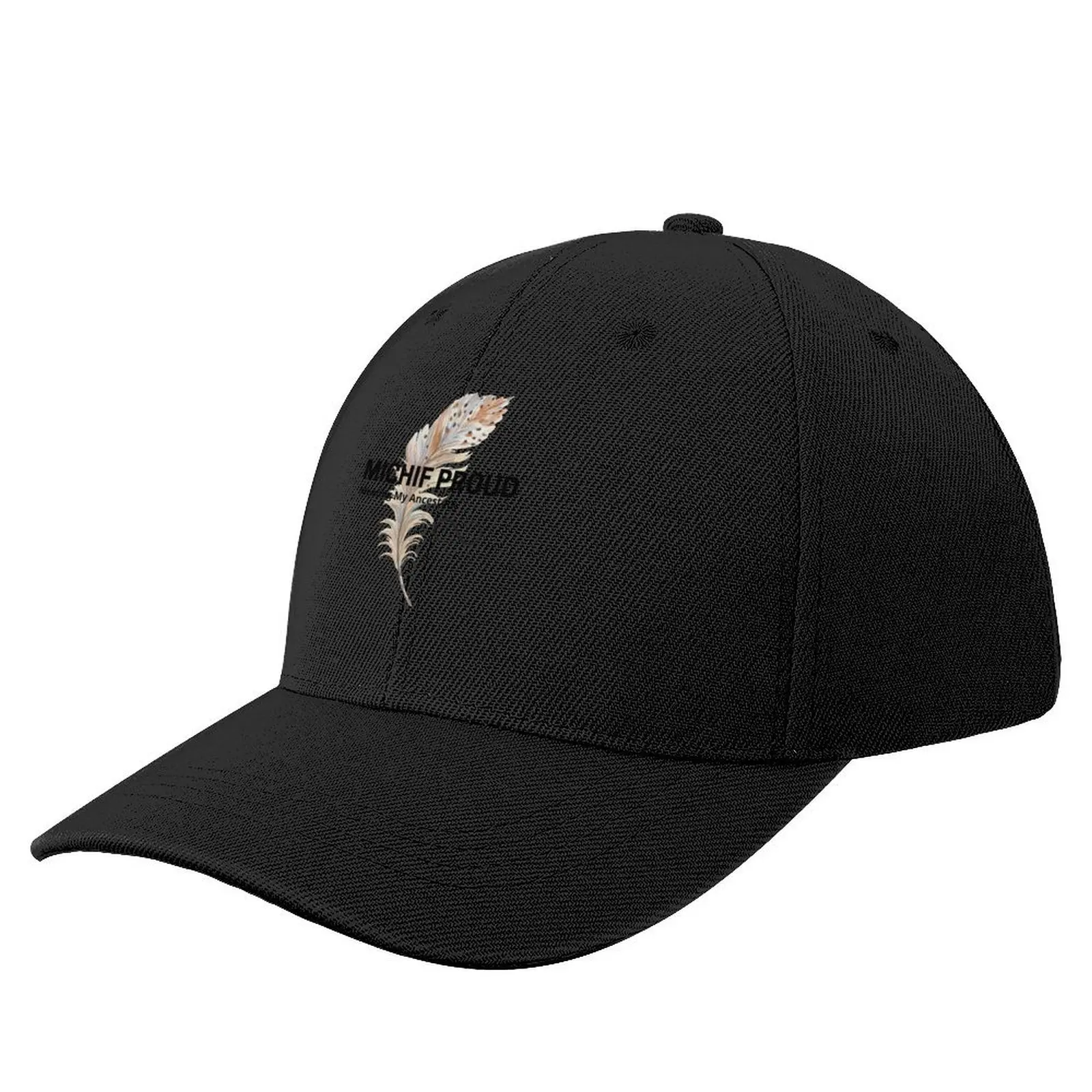 

Michif Proud Feather Baseball Cap Golf Hat Sports Cap Golf Men Women's