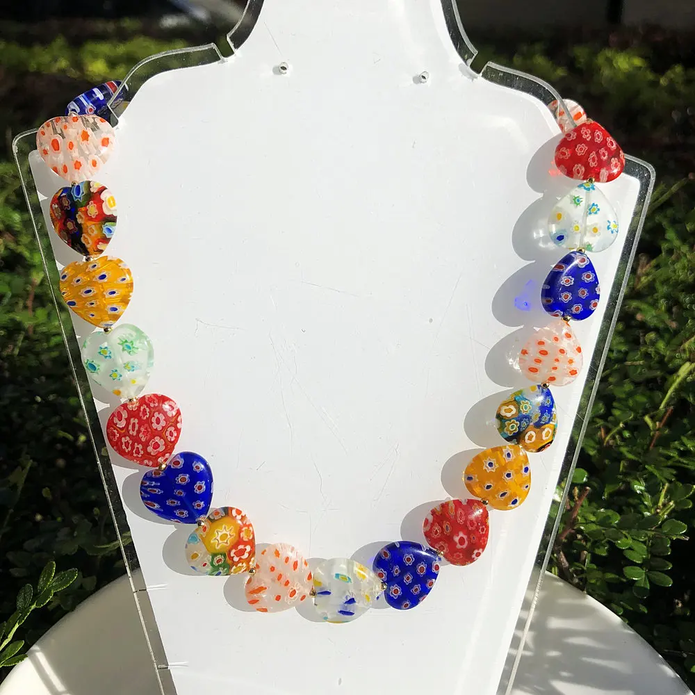 

1PCS Glass Neck Necklaces for Women's Neck Chain Vintage Choker Man Halloween Friends Christmas Birthday Gift Y2k Jewelry