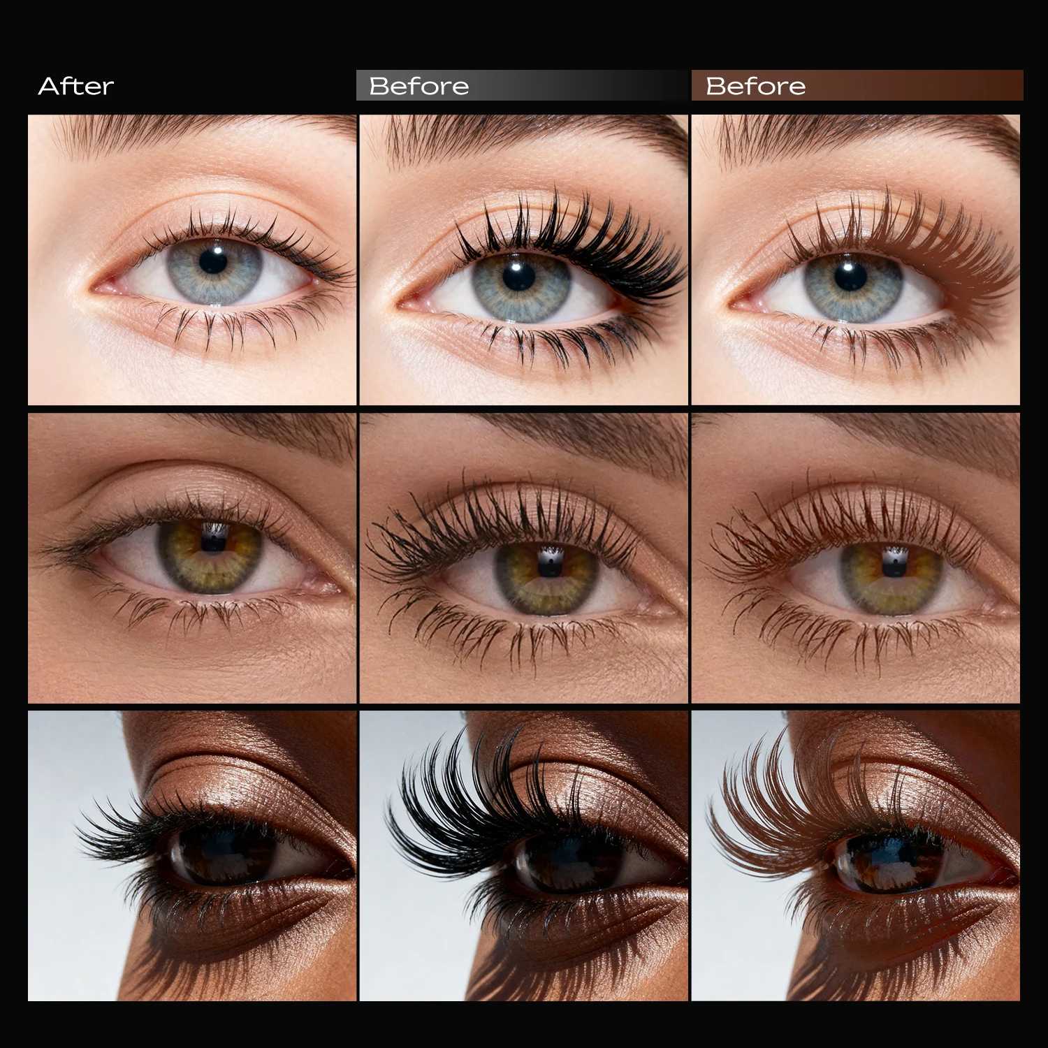 Máscara de pestañas COSASTYA 9D resistente al agua y al sudor, negra, volumen, rizo, duradera, a prueba de manchas, tamaño de viaje