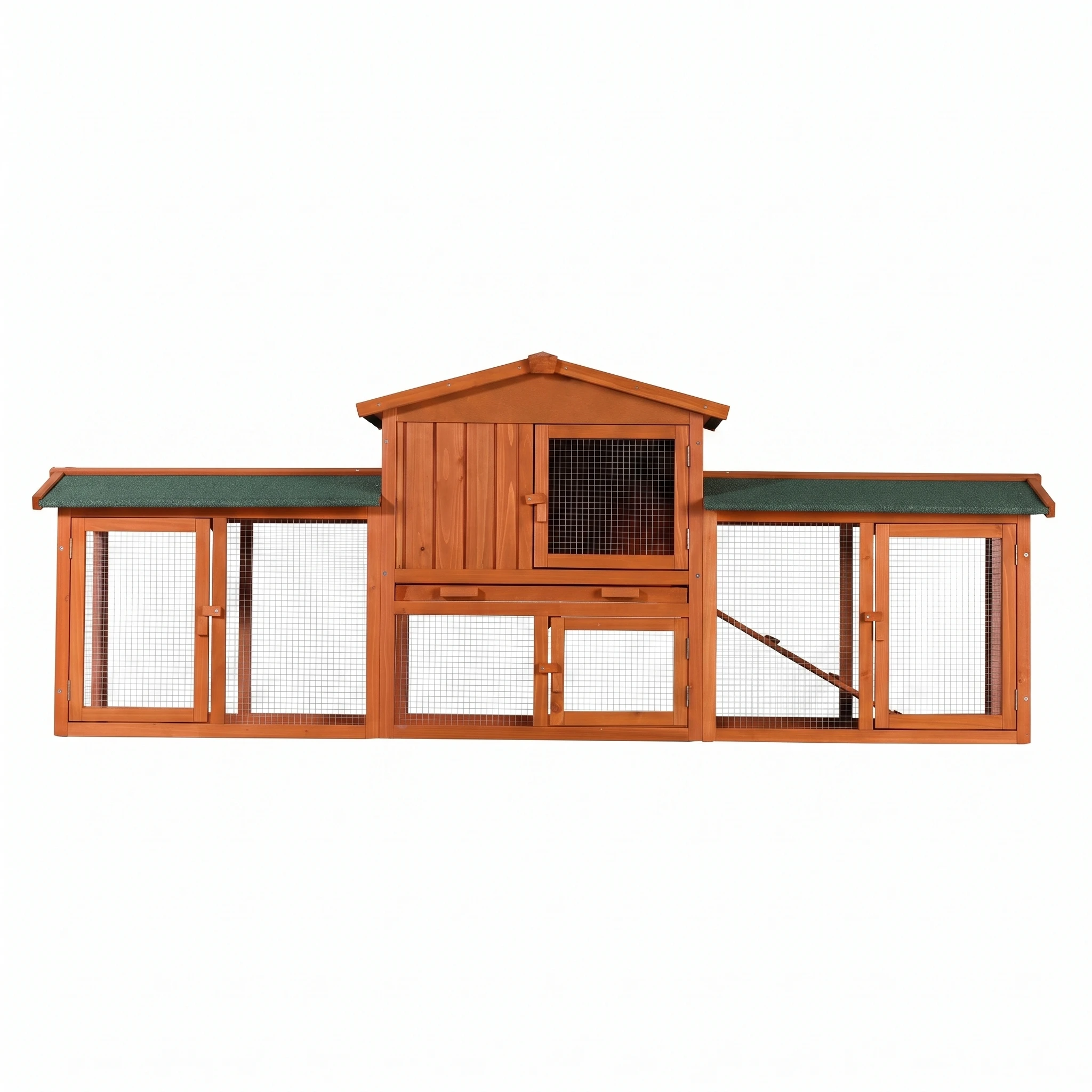 Custom Middle-Size Wooden Chicken Coop, Windproof Rabbit Cage House, Modern Outdoor Pet Enclosure for Small Animals, Backyard Farm Use