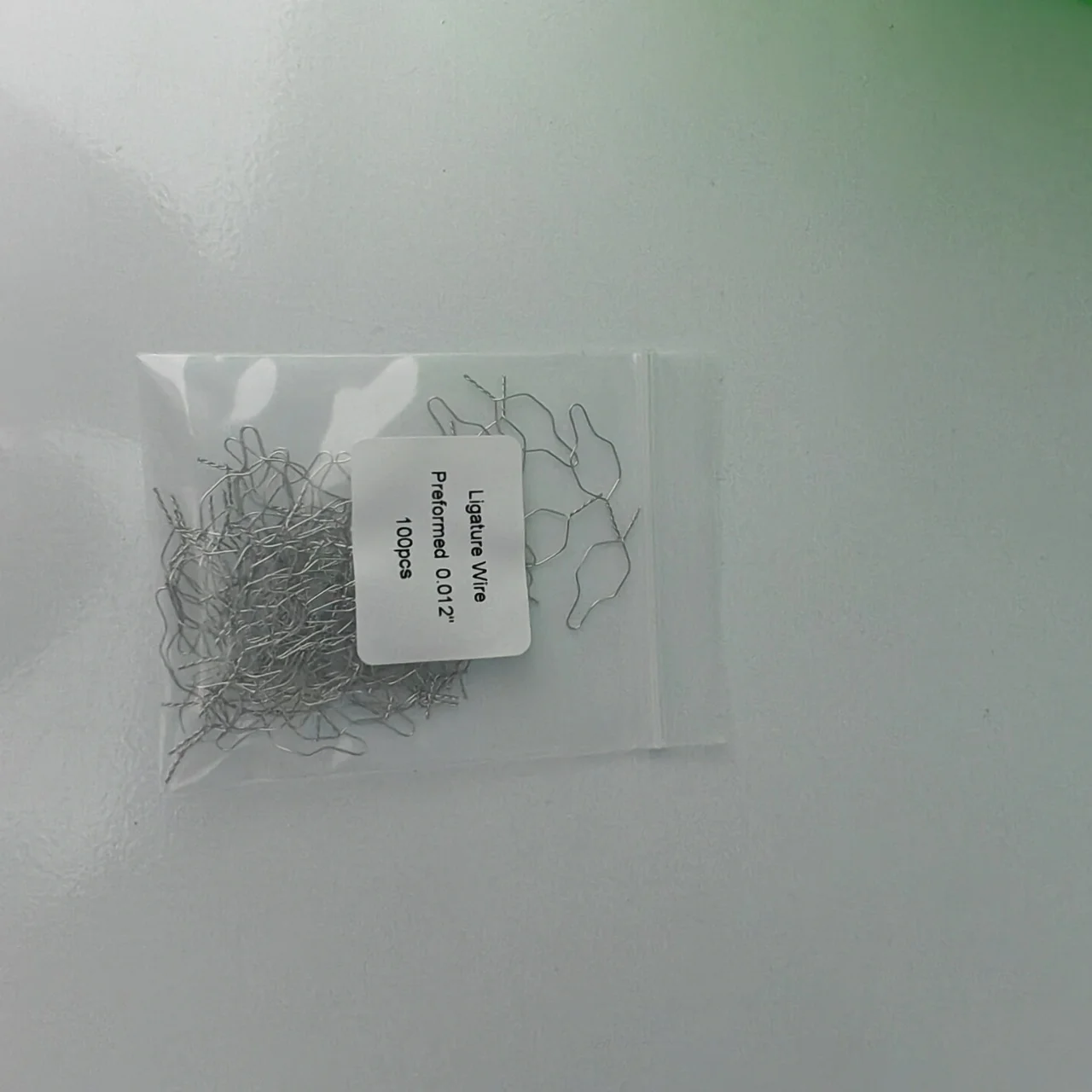 

100Pcs/Pack Stainless Steel Preformed Ligature Wire 0.008/0.010/0.012 Short Tie