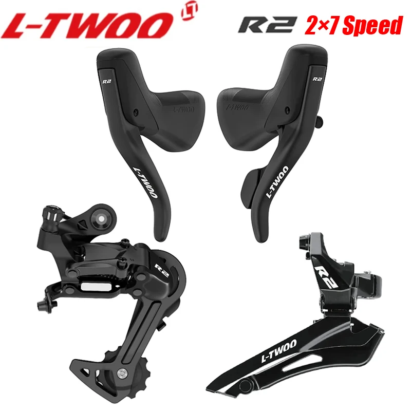 LTWOO R2 2x7 Speed Road Bike Groupset Mechanical Brake Dual Control Shifter Levers Front Rear Derailleurs Bicycle Parts